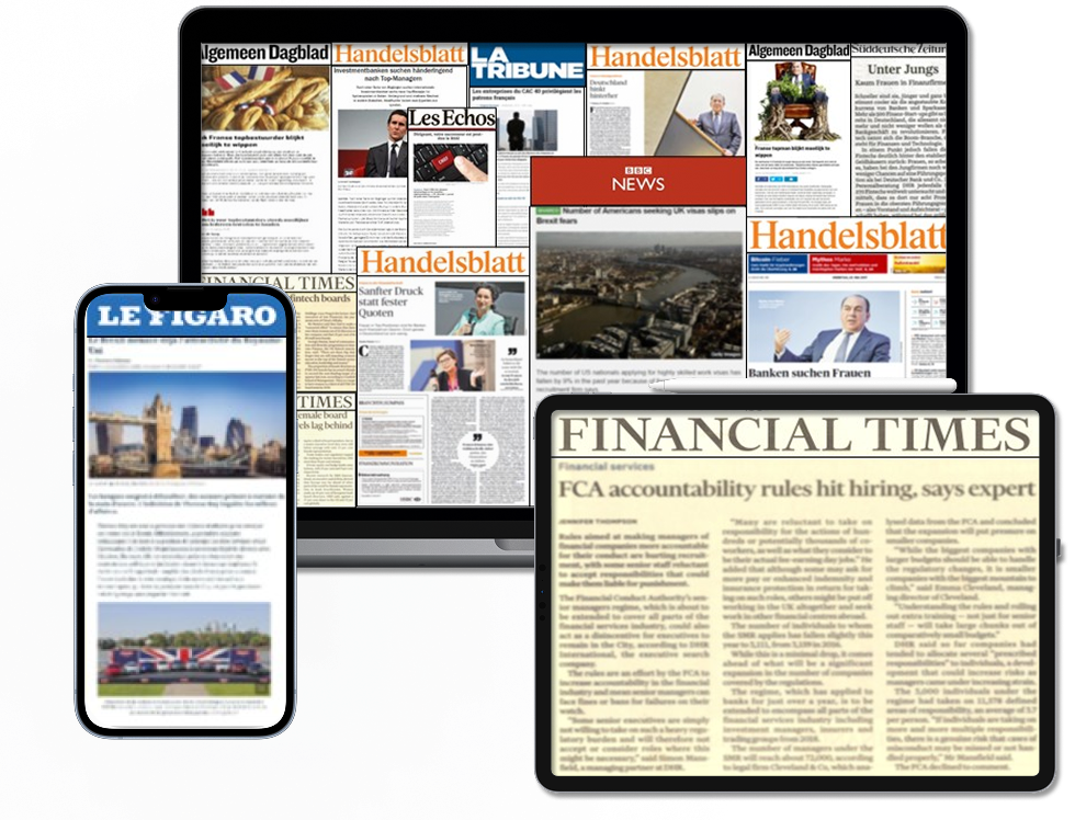 Pan-European PR Programme for a global executive search firm